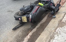 Xe máy tự gây tai nạn, 2 người chết, 1 người bị thương