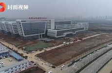 Trung Quốc dựng xong bệnh viện trong… 2 ngày, đã nhận bệnh nhân nhiễm virus Vũ Hán
