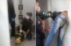 Pha 'vượt ngục' bi hài: Kẹt lơ lửng giữa cánh cửa