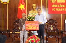 Mẹ Việt Nam Anh hùng ở Quảng Nam ủng hộ 10 triệu đồng cho bà con vùng lũ