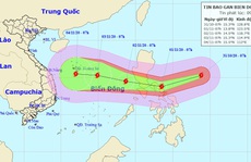 Siêu bão Goni giật trên cấp 17 đang vào Biển Đông