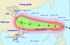 Ngày 12-11, bão Vamco vào Biển Đông, miền Trung mưa lớn
