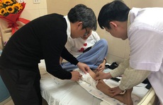 Cô gái 24 tuổi được thay toàn bộ xương đùi kim loại