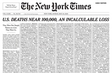 Bản cáo phó đặc biệt trên bìa tờ báo hàng đầu nước Mỹ New York Times
