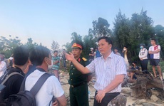Vụ lật thuyền 5 người mất tích: Bí thư, chủ tịch Quảng Nam tới hiện trường