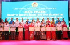 Hà Nội: Biểu dương 100 gia đình CNVC-LĐ tiêu biểu