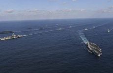 Hải quân Mỹ tập trận ở biển Đông, tàu Trung Quốc theo sát