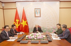 Tổng Bí thư, Chủ tịch nước điện đàm với Chủ tịch Đảng, Thủ tướng Campuchia Hun Sen