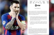 La Liga tổng công kích, Lionel Messi khó tự do rời bỏ Barcelona
