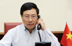 Phó Thủ tướng, Bộ trưởng Ngoại giao Phạm Bình Minh Điện đàm với Ngoại trưởng Mỹ