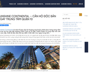 Cảnh báo thông tin không đúng sự thật về dự án căn hộ Sunshine Continental