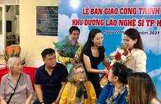 Lý Hùng, Lý Hương nghẹn ngào trong lễ bàn giao công trình Khu dưỡng lão nghệ sĩ