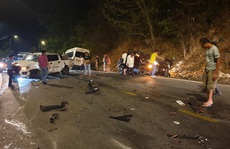 Tai nạn liên hoàn trên đèo Bảo Lộc, nhiều người bị thương
