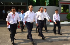 Ông Nguyễn Văn Nên và ông Nguyễn Thiện Nhân thăm Công viên phần mềm Quang Trung