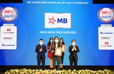 MB nằm trong Top 4 ngân hàng uy tín năm 2021