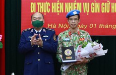 Sĩ quan trẻ Cảnh sát biển tham gia lực lượng 'mũ nồi xanh' tại Phái bộ Nam Sudan