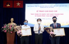 Báo Người Lao Động đoạt giải Nhất giải báo chí 'MTTQ TP HCM vì hạnh phúc nhân dân'