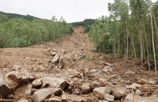 Bình Định công bố tình huống khẩn cấp về sự cố sạt lở núi Cấm