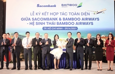 Chủ tịch Sacombank tại Lễ ký hợp tác toàn diện với Bamboo Airways: 'Hai thương hiệu, triệu giá trị'