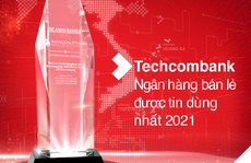 Techcombank là 'Ngân hàng Bán lẻ được tin dùng nhất tại Việt Nam' và Top 6 châu Á - Thái Bình Dương