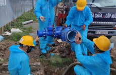 Cấp nước Tân Hòa: Hoàn thành gắn đồng hồ nước 100 ly cho Bệnh viện dã chiến số 11