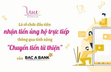 Ủng hộ các hoạt động của Quỹ Vì Tầm Vóc Việt thông qua tính năng 'Chuyển tiền từ thiện' của BAC A BANK