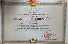 Chủ tịch nước tặng Huân chương Chiến công cho Đại úy Phan Tấn Tài