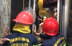 Cứu 8 người mắc kẹt trong thang máy lúc rạng sáng