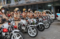 CSGT TP HCM ra quân bảo vệ cửa ngõ thành phố dịp Tết Nguyên đán