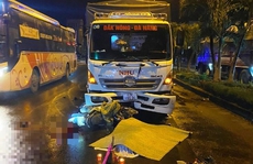 Điều khiển mô tô chạy ngược chiều trên Quốc lộ 1, một thanh niên bị tông tử vong