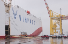 Cận cảnh 999 xe ôtô điện của VinFast xuống tàu 'xuất' Mỹ