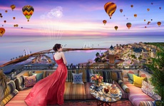 The Sky: 'Viên kim cương' rực sáng bầu trời thị trấn Địa Trung Hải