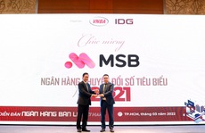 MSB nhận giải thưởng ngân hàng chuyển đổi số tiêu biểu