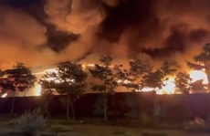 CLIP: Cháy lớn tại nhà máy sợi rộng 4000m2 ở Đồng Nai
