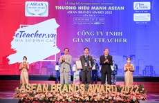 Gia sư eTeacher đón nhận giải thưởng “Thương hiệu mạnh ASEAN 2022”