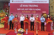 Agribank Đồng Tháp khai trương 2 máy Autobank CDM