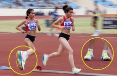 Cận cảnh đôi giày tai hại khiến Lò Thị Thanh bị tước HCB SEA Games 31