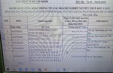 Doanh nghiệp bất động sản và nhiều ''đại gia'' nợ thuế hàng ngàn tỉ đồng