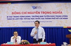 ĐHQG TP HCM phải phát triển hơn nữa để đáp ứng yêu cầu mới