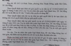Chuyện khó tin ở Đà Nẵng: Tranh chấp dân sự nhưng tòa thông báo mở phiên tòa hình sự
