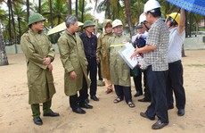 Bộ trưởng Lê Minh Hoan kiểm tra việc phòng chống bão Noru tại Quảng Nam