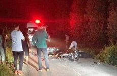 Xe máy tông nhau trên đường làng, 2 người tử vong, 1 người bị thương