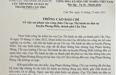 Truy tìm Chi cục trưởng Chi cục THADS huyện Phong Điền