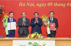 Công bố quyết định bổ nhiệm Phó Thủ tướng đối với hai ông Trần Lưu Quang và Trần Hồng Hà