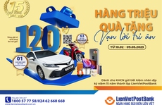 LienVietPostBank dành gần 120 tỉ đồng quà tặng cho KH gửi tiết kiệm nhân kỷ niệm 15 năm thành lập