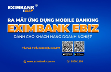 Eximbank chào sân ứng dụng Mobile Banking Eximbank EBiz dành cho doanh nghiệp