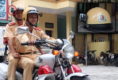 CSGT TP Thanh Hóa gắn camera trên mũ khi tuần tra