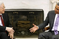 Video: Tổng Bí thư Nguyễn Phú Trọng hội đàm với Tổng thống Mỹ Obama tại Nhà Trắng