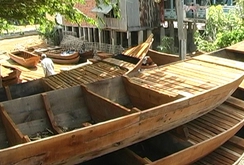 Phóng sự: Làng đóng xuồng Long Hậu đìu hiu vì không có lũ