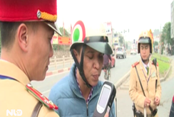 CSGT mở đợt cao điểm kiểm tra nồng độ cồn